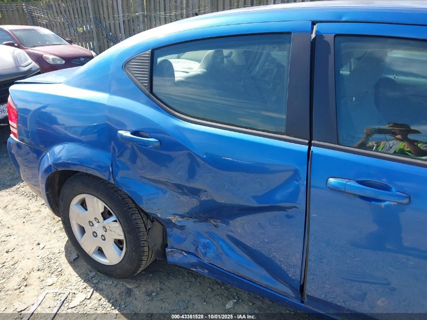 2008 Dodge Avenger Se VIN: 1B3LC46K48N170009 Lot: 43361528