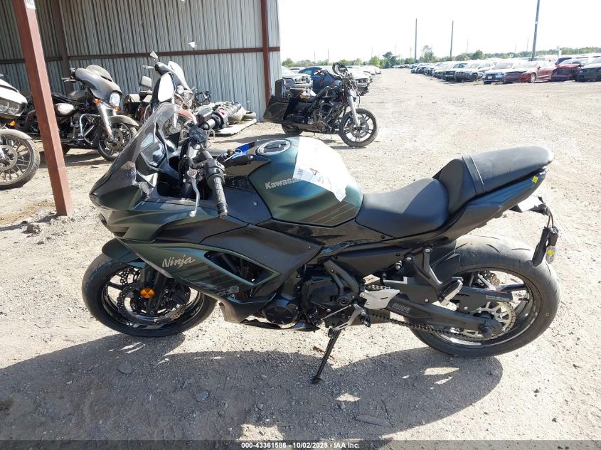 2025 Kawasaki Ex650 P VIN: ML5EXEP15SDAG6299 Lot: 43361586