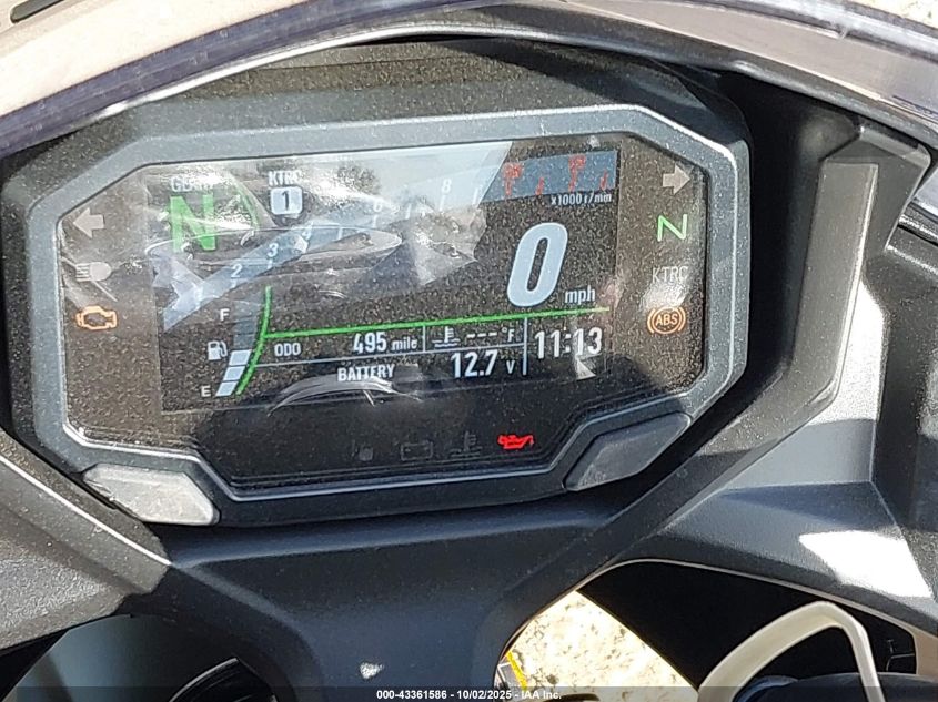 2025 Kawasaki Ex650 P VIN: ML5EXEP15SDAG6299 Lot: 43361586