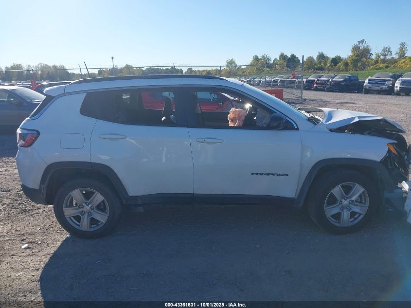 2022 Jeep Compass Latitude 4X4 VIN: 3C4NJDBB3NT176785 Lot: 43361631