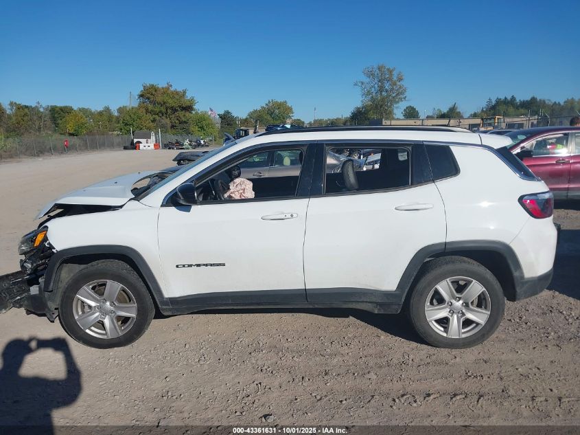 2022 Jeep Compass Latitude 4X4 VIN: 3C4NJDBB3NT176785 Lot: 43361631