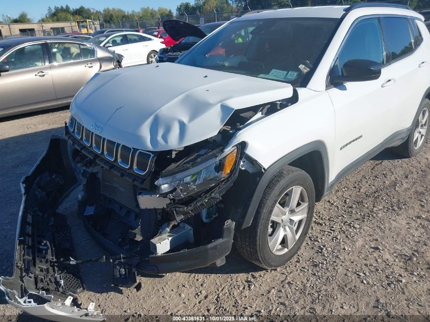 2022 Jeep Compass Latitude 4X4 VIN: 3C4NJDBB3NT176785 Lot: 43361631