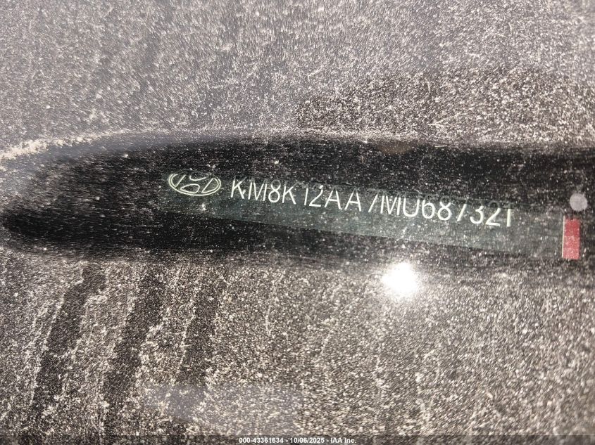 2021 Hyundai Kona Se VIN: KM8K12AA7MU687321 Lot: 43361634