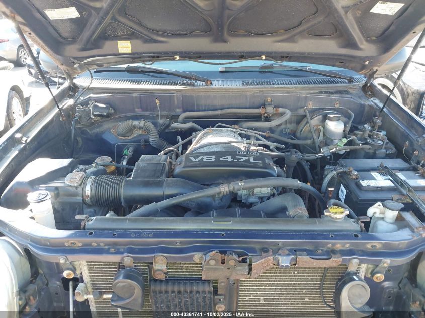 2002 Toyota Tundra Sr5 V8 VIN: 5TBBT44172S296945 Lot: 43361741