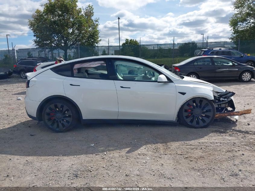 2023 Tesla Model Y Performance Dual Motor All-Wheel Drive VIN: 7SAYGDEF0PF601457 Lot: 43361742