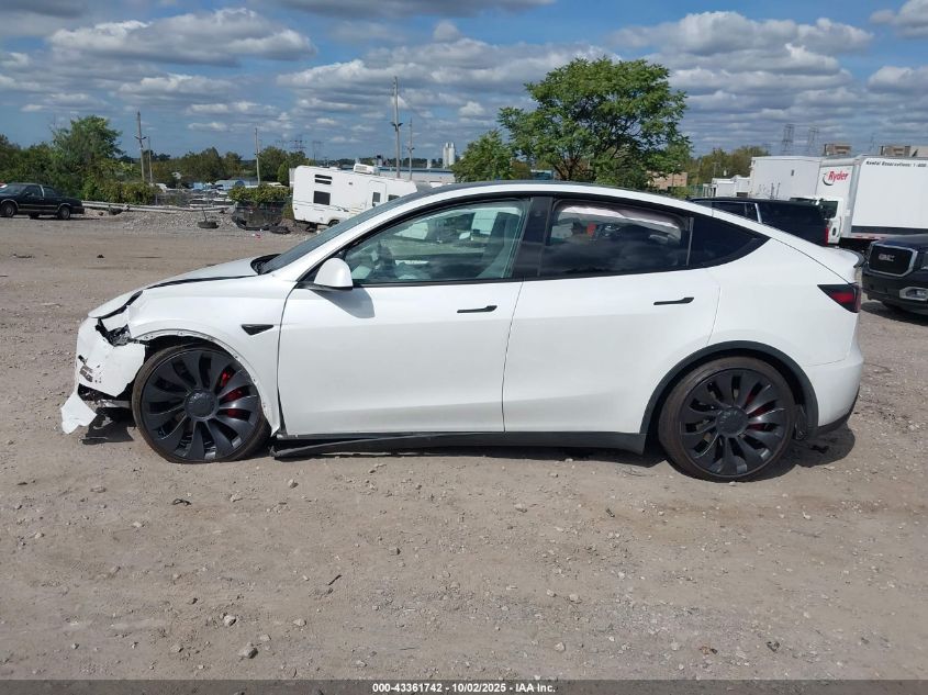 2023 Tesla Model Y Performance Dual Motor All-Wheel Drive VIN: 7SAYGDEF0PF601457 Lot: 43361742