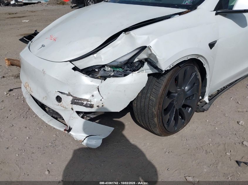 2023 Tesla Model Y Performance Dual Motor All-Wheel Drive VIN: 7SAYGDEF0PF601457 Lot: 43361742