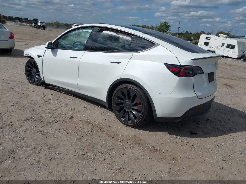 2023 Tesla Model Y Performance Dual Motor All-Wheel Drive VIN: 7SAYGDEF0PF601457 Lot: 43361742