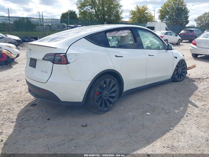 2023 Tesla Model Y Performance Dual Motor All-Wheel Drive VIN: 7SAYGDEF0PF601457 Lot: 43361742