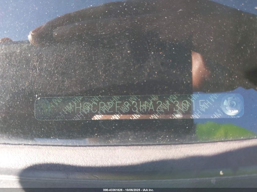 2017 Honda Accord Lx VIN: 1HGCR2F33HA213015 Lot: 43361826