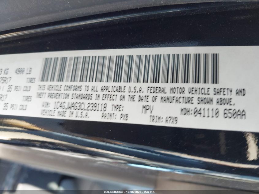 2012 Jeep Wrangler Sport VIN: 1C4GJWAG3CL239118 Lot: 43361839