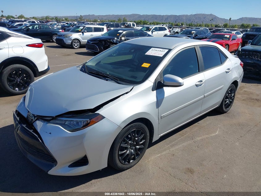 2017 Toyota Corolla 1.8 Le Silver Lot 111043361843 Vin 2T1BURHEXHC868445