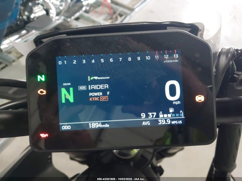 2025 Kawasaki Zr900 S VIN: ML5ZRDS17SDA01004 Lot: 43361989