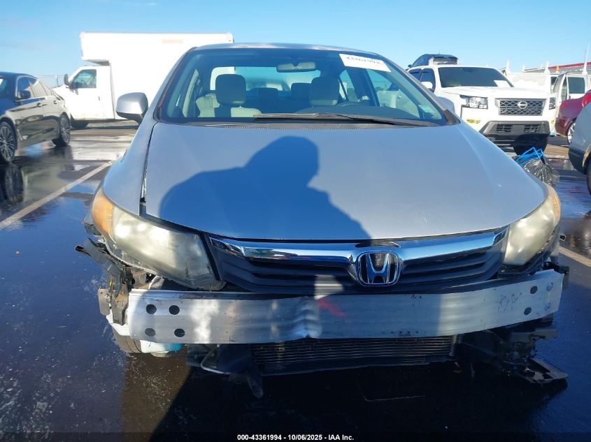 2012 Honda Civic Lx VIN: 2HGFB2F50CH564588 Lot: 43361994