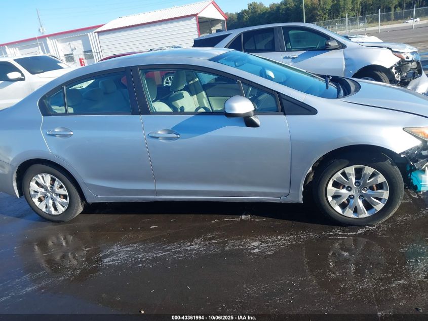 2012 Honda Civic Lx VIN: 2HGFB2F50CH564588 Lot: 43361994