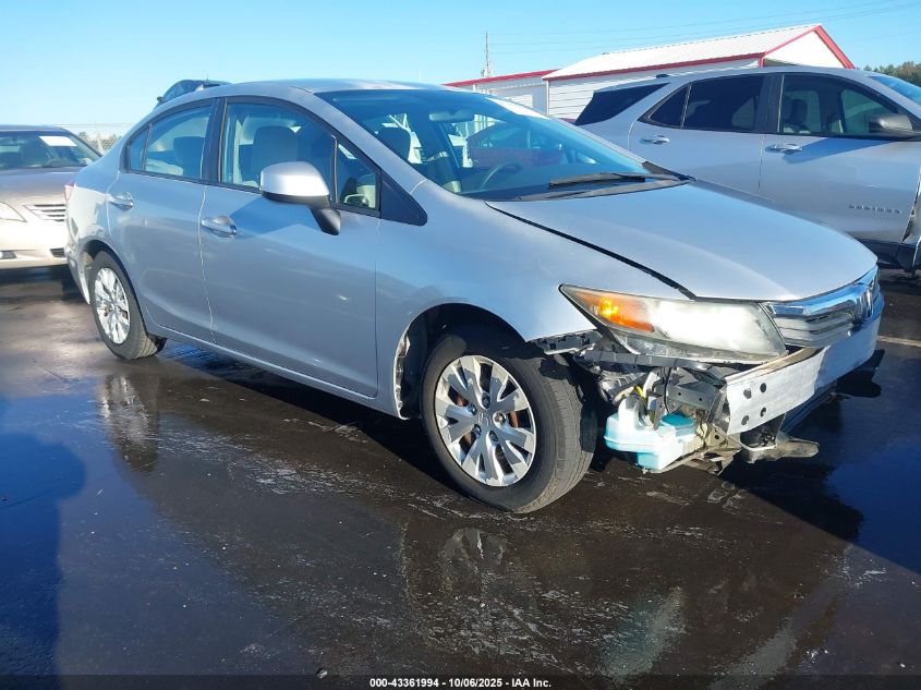 2012 Honda Civic Lx VIN: 2HGFB2F50CH564588 Lot: 43361994