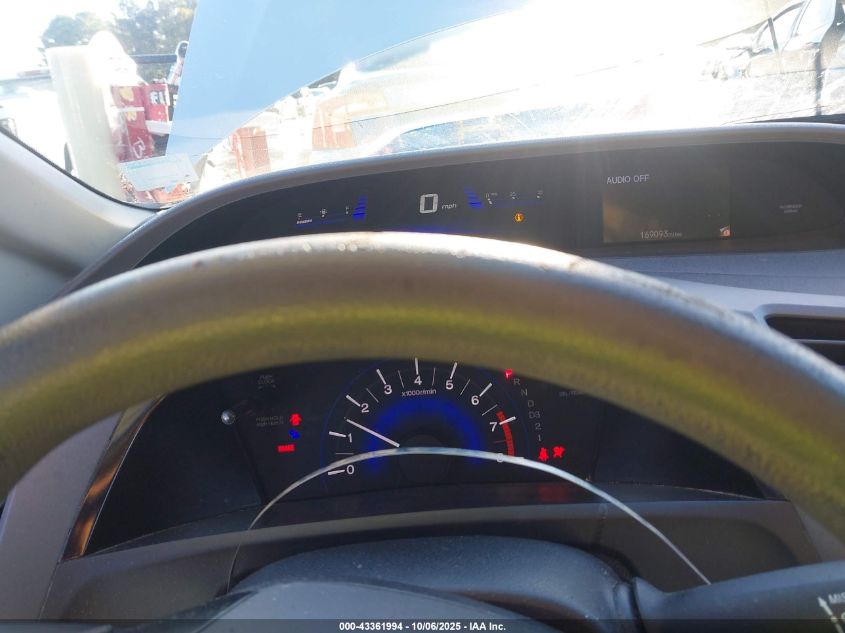 2012 Honda Civic Lx VIN: 2HGFB2F50CH564588 Lot: 43361994