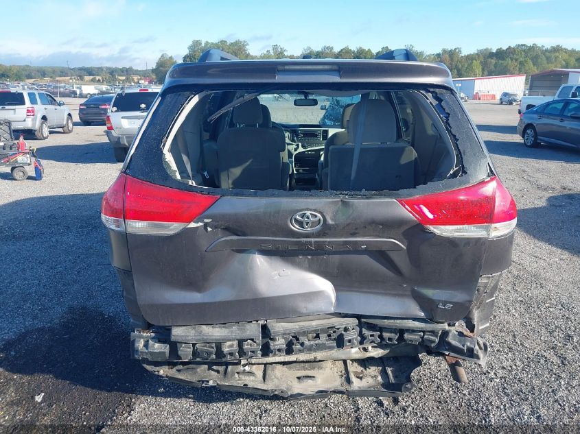 2013 Toyota Sienna Le V6 8 Passenger VIN: 5TDKK3DC2DS376047 Lot: 43362016