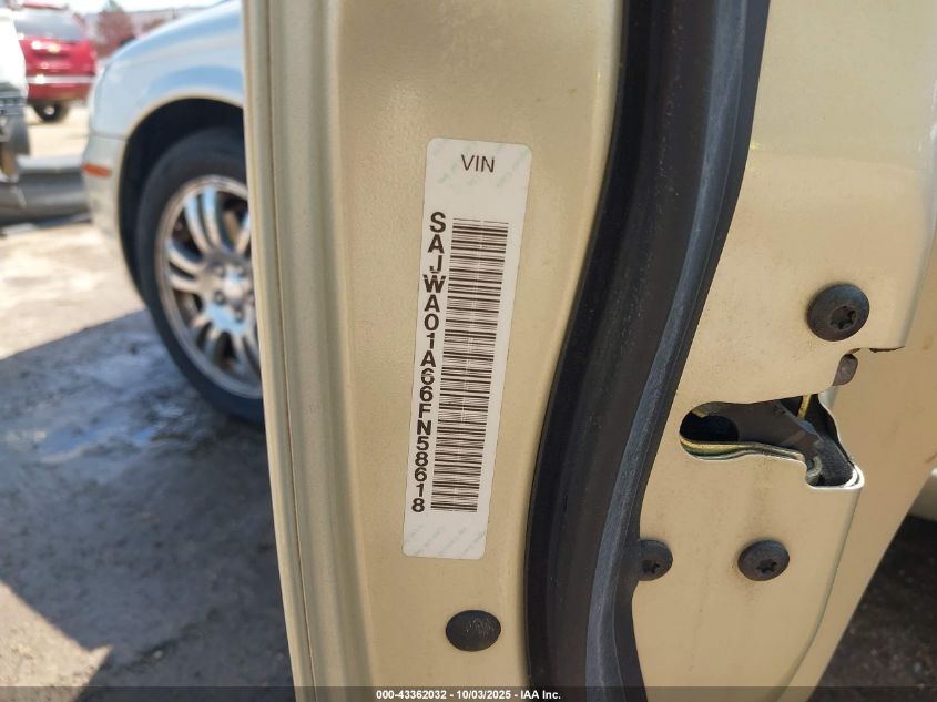 2006 Jaguar S-Type 3.0L V6 VIN: SAJWA01A66FN58618 Lot: 43362032