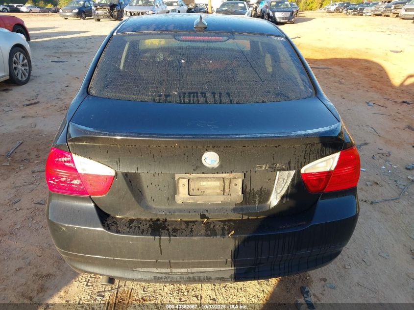 2006 BMW 325I VIN: WBAVB13506KX48240 Lot: 43362067