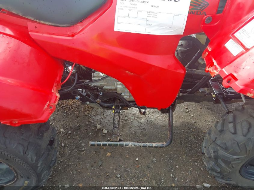2023 Honda Trx420 Tm VIN: 1HFTE3909P4900682 Lot: 43362103