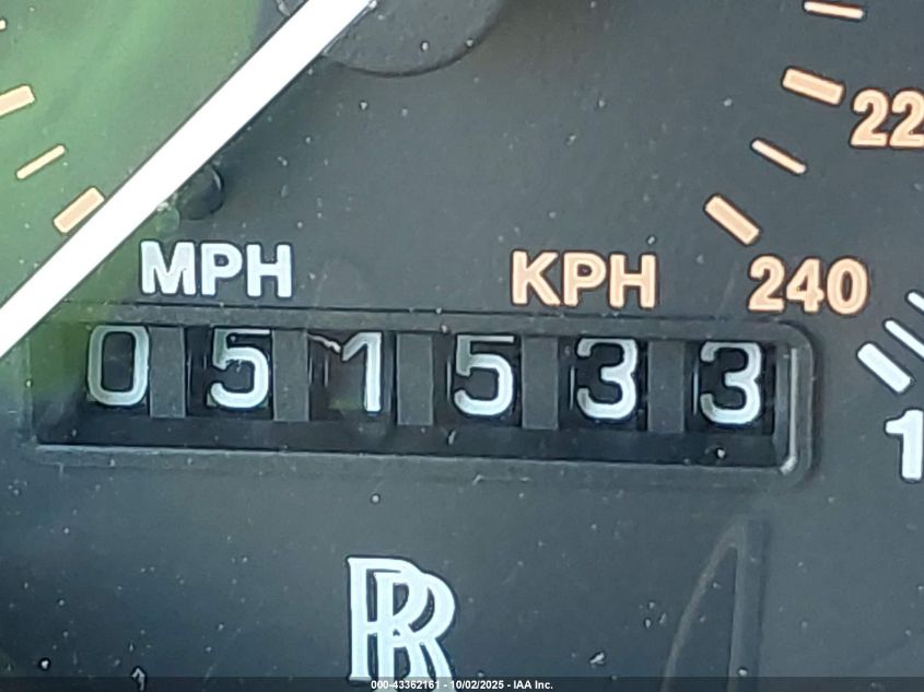 1996 Rolls-Royce Silver Spur VIN: SCAZN11C5TCX57302 Lot: 43362161