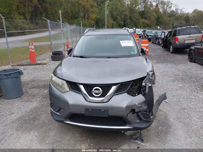 2015 Nissan Rogue Sv VIN: 5N1AT2MV0FC812124 Lot: 43362162