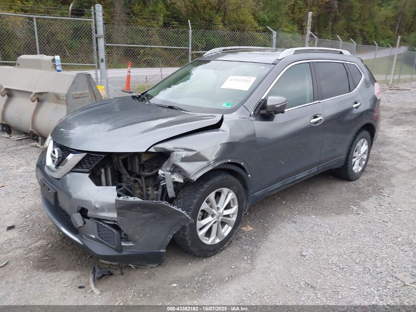 2015 Nissan Rogue Sv VIN: 5N1AT2MV0FC812124 Lot: 43362162