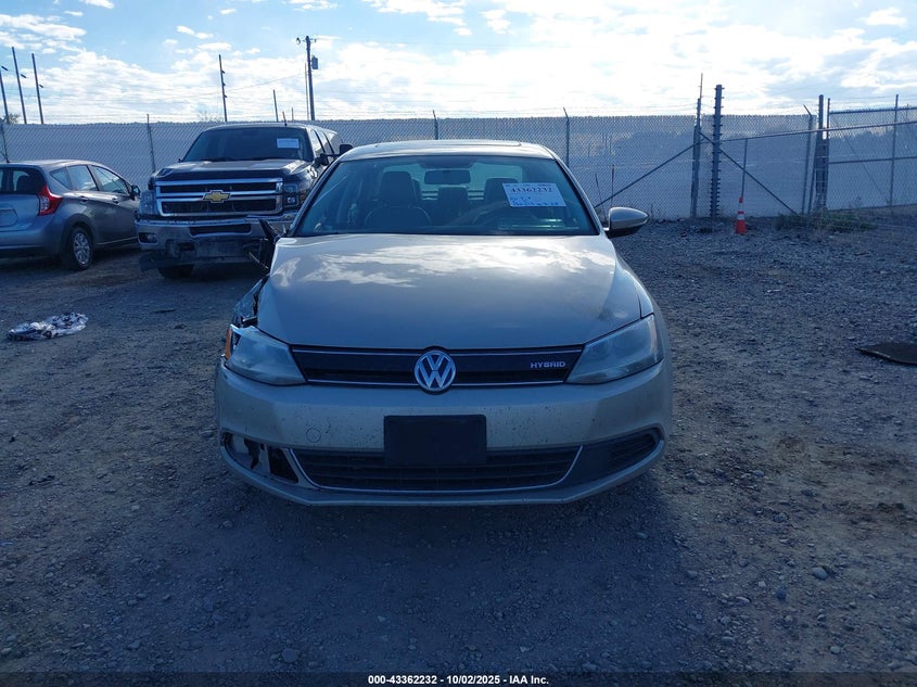 2013 VOLKSWAGEN JETTA HYBRID SEL 3VW637AJ2DM226008