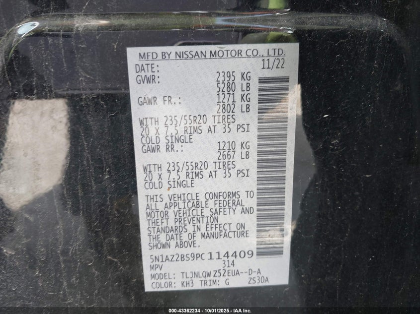 2023 NISSAN MURANO SV INTELLIGENT AWD - 5N1AZ2BS9PC114409