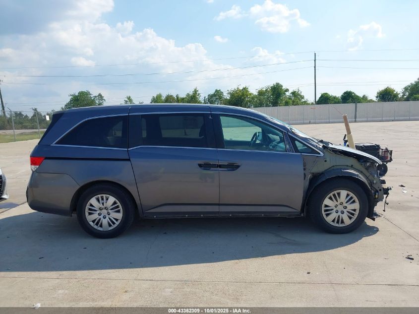 2016 Honda Odyssey Lx VIN: 5FNRL5H2XGB081909 Lot: 43362309