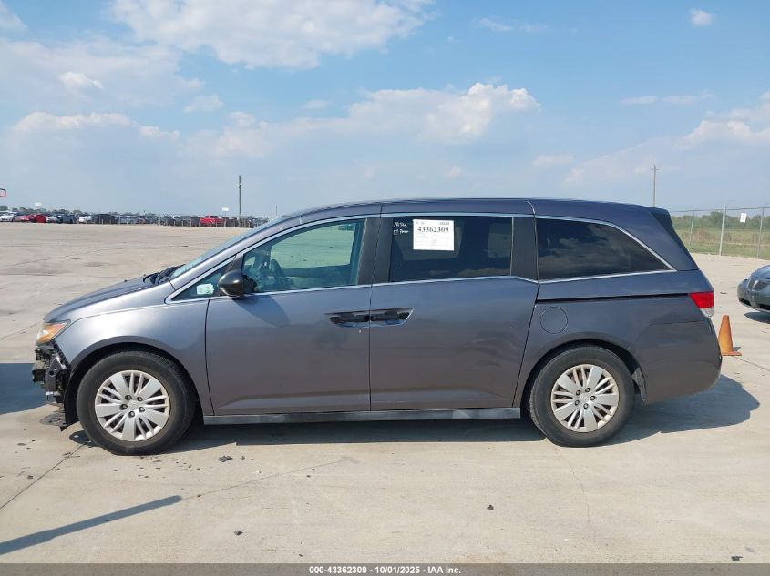 2016 Honda Odyssey Lx VIN: 5FNRL5H2XGB081909 Lot: 43362309