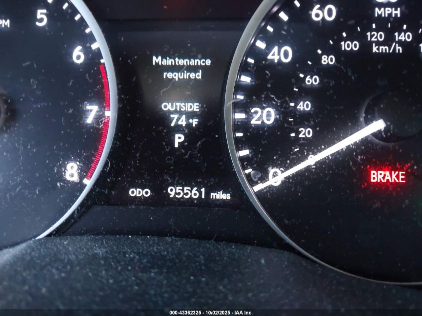 2015 Lexus Es 350 VIN: JTHBK1GG8F2202026 Lot: 43362325