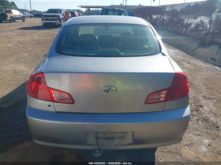 2004 Infiniti G35 VIN: JNKCV51E04M617854 Lot: 43362383