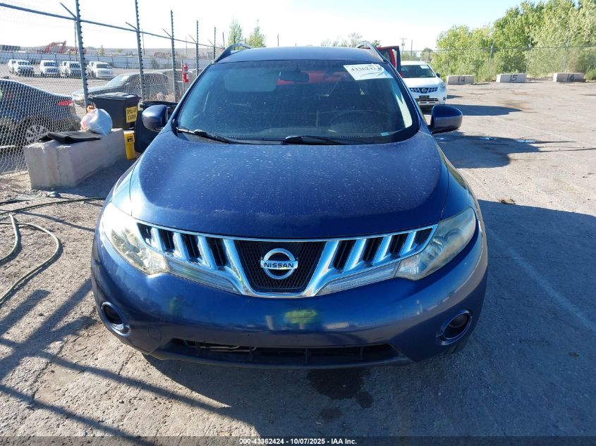 2009 Nissan Murano S VIN: JN8AZ18W79W101060 Lot: 43362424