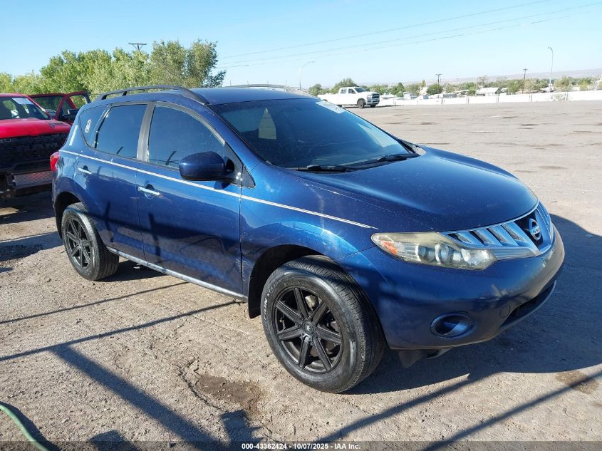 2009 Nissan Murano S VIN: JN8AZ18W79W101060 Lot: 43362424