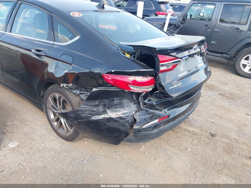 2020 Ford Fusion Sel VIN: 3FA6P0CD5LR193406 Lot: 43362506