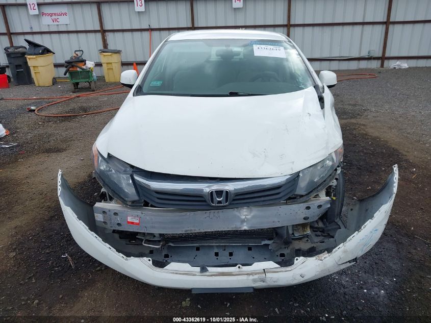 2012 Honda Civic Lx VIN: 2HGFB2F56CH610845 Lot: 43362619
