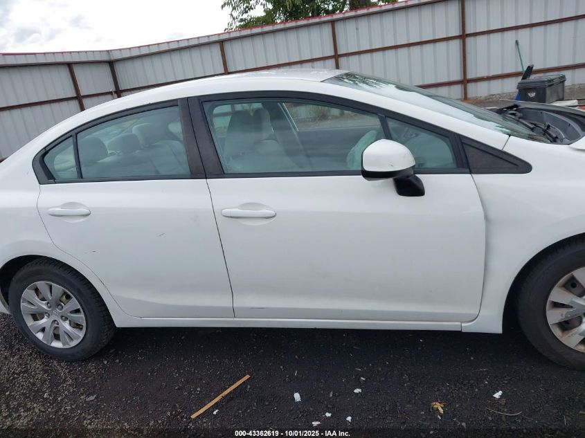 2012 Honda Civic Lx VIN: 2HGFB2F56CH610845 Lot: 43362619