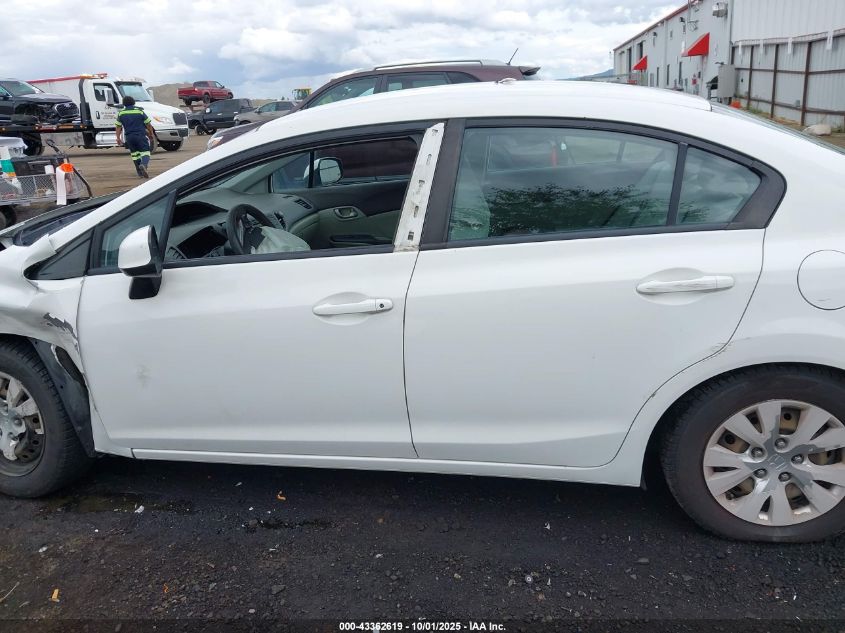 2012 Honda Civic Lx VIN: 2HGFB2F56CH610845 Lot: 43362619