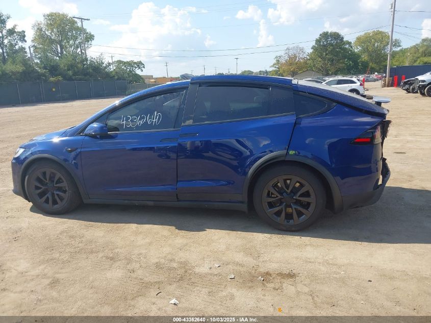 2024 Tesla Model X Long Range VIN: 7SAXCBE58RF455539 Lot: 43362640