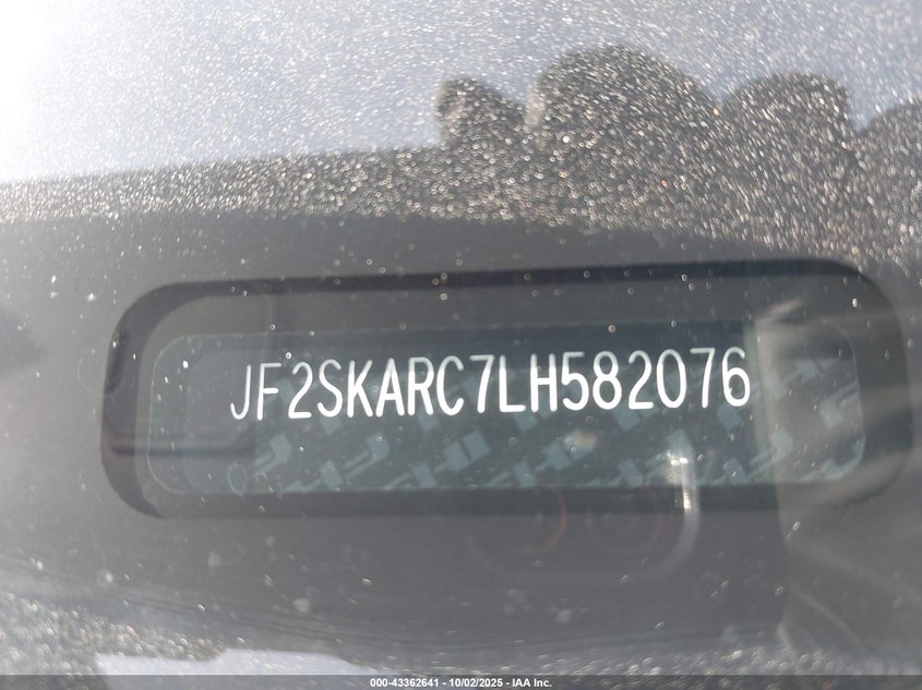 2020 SUBARU FORESTER SPORT - JF2SKARC7LH582076