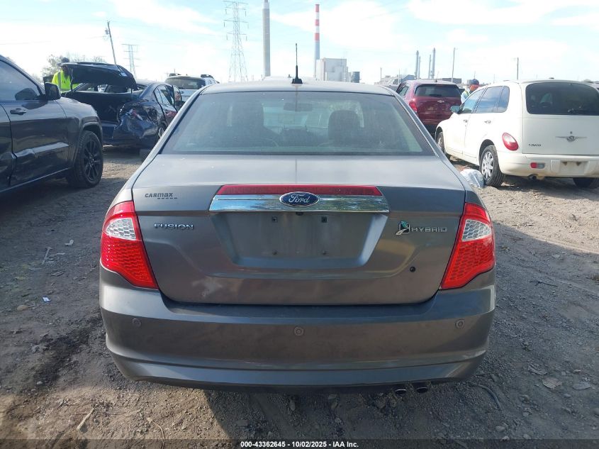 2010 Ford Fusion Hybrid VIN: 3FADP0L39AR322467 Lot: 43362645
