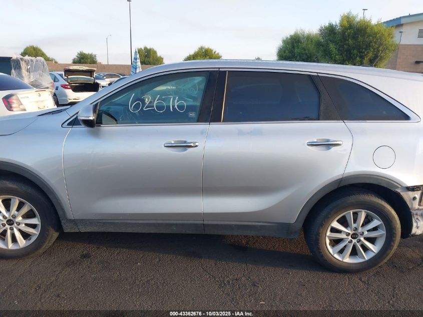 2019 Kia Sorento 2.4L Lx VIN: 5XYPG4A35KG517852 Lot: 43362676