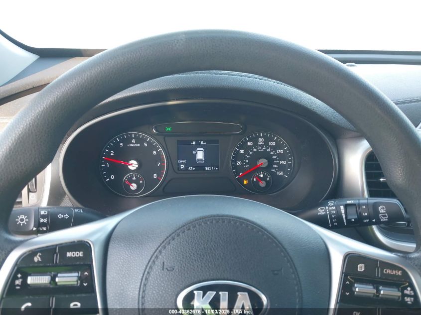 2019 Kia Sorento 2.4L Lx VIN: 5XYPG4A35KG517852 Lot: 43362676