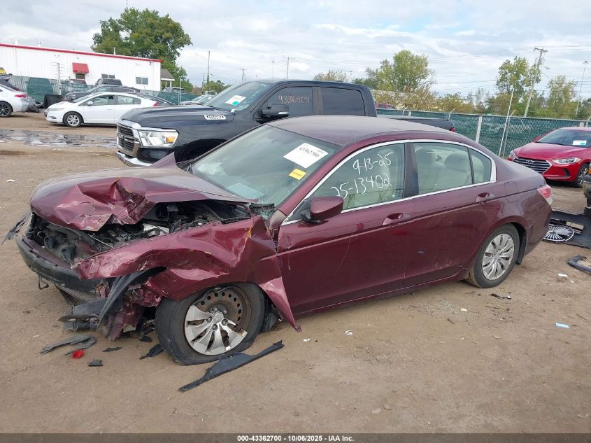 2010 Honda Accord 2.4 Lx VIN: 1HGCP2F34AA139499 Lot: 43362700