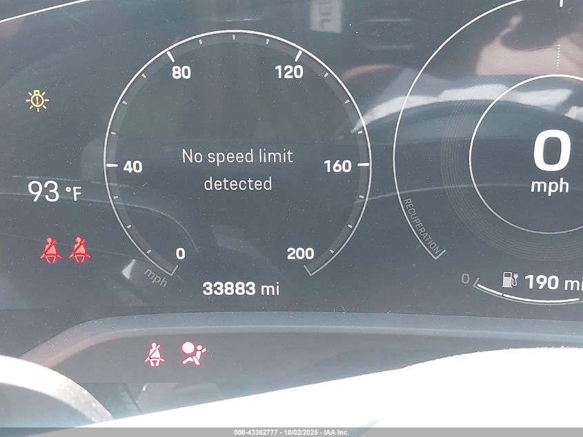 2022 Porsche Taycan Turbo/Turbo S VIN: WP0AC2Y12NSA54340 Lot: 43362777