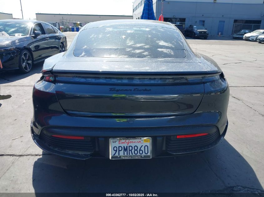 2022 Porsche Taycan Turbo/Turbo S VIN: WP0AC2Y12NSA54340 Lot: 43362777