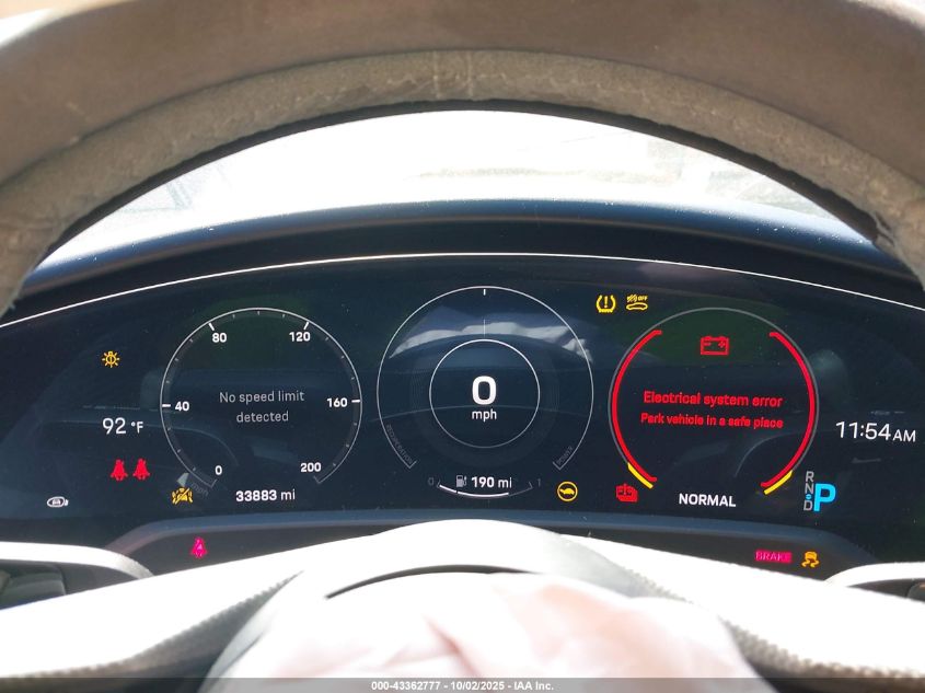 2022 Porsche Taycan Turbo/Turbo S VIN: WP0AC2Y12NSA54340 Lot: 43362777