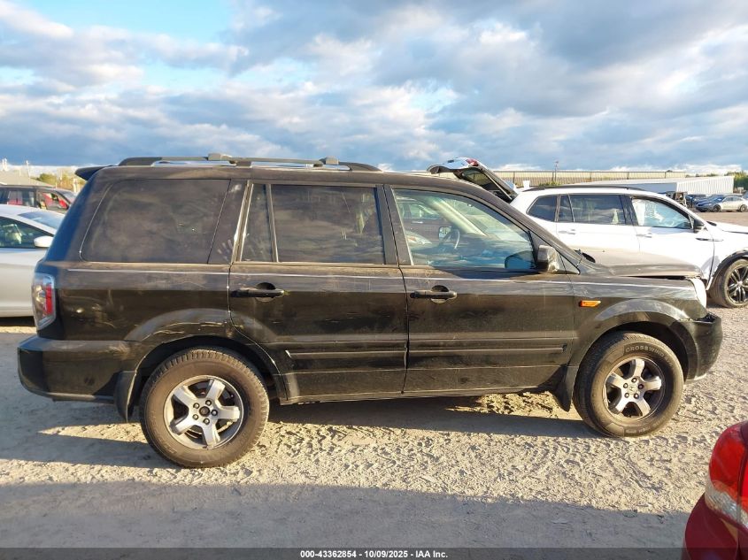 2007 Honda Pilot Ex-L VIN: 5FNYF18677B023450 Lot: 43362854